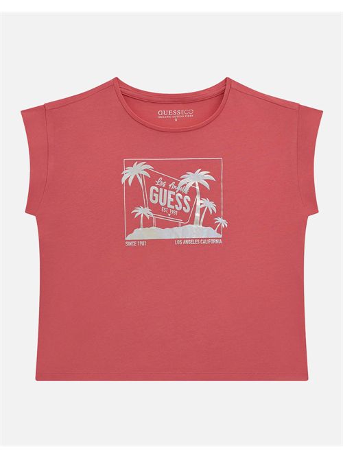 T-shirt bambina rosa GUESS | J5GI28K6YW4/G5O5